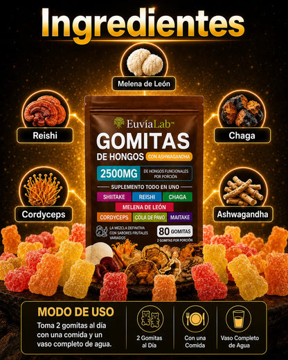 Gomitas de hongos EuviaLab™
